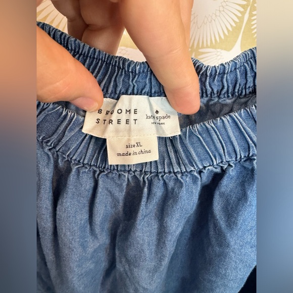 Kate Spade New York Broome Street Short Sleeve/Off the Shoulder Blouse - Picture 2 of 6